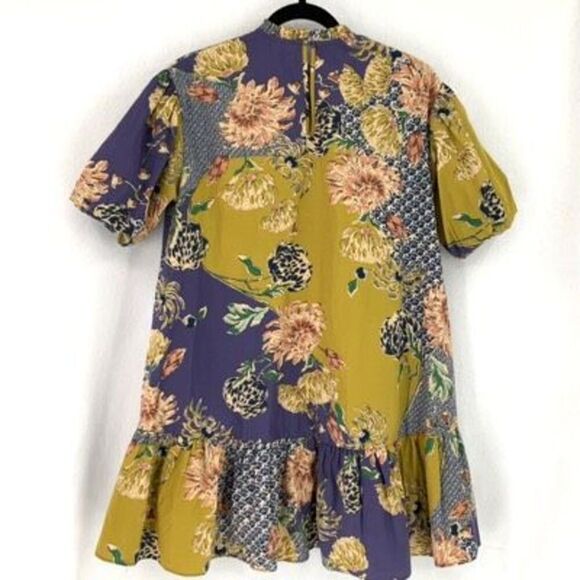 Next Multicolor Floral Print Short Sleeve Ruffle Tiered Dress Size 11yrs - Picture 2 of 8